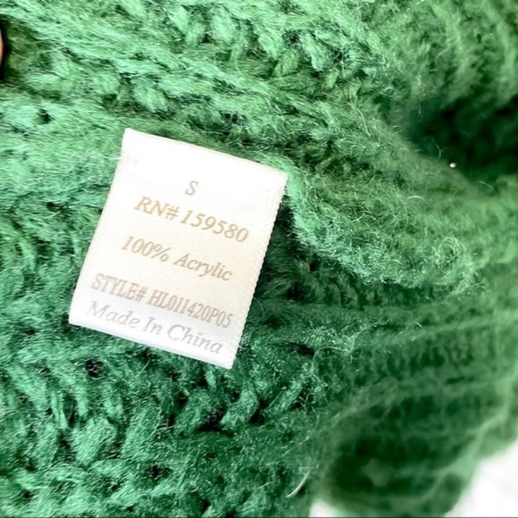 PINK LILY | Sundown Awaits Knit Green Cardigan - Picture 6 of 7